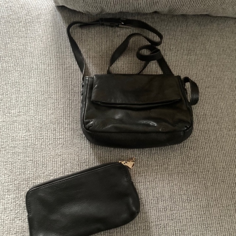 Black leather wallet